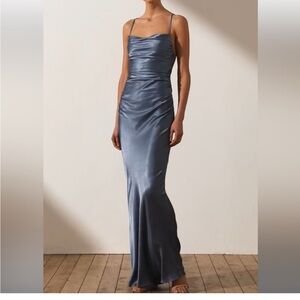 Shona Joy Slate Blue Maxi Dress